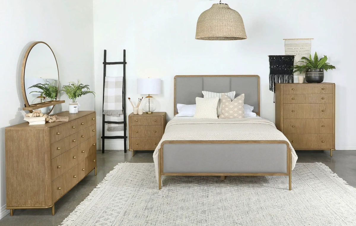 Arini Dresser Mirror Sand Wash | 37.5 x 4.25 x 37.5 in | Wood | Bedroom
