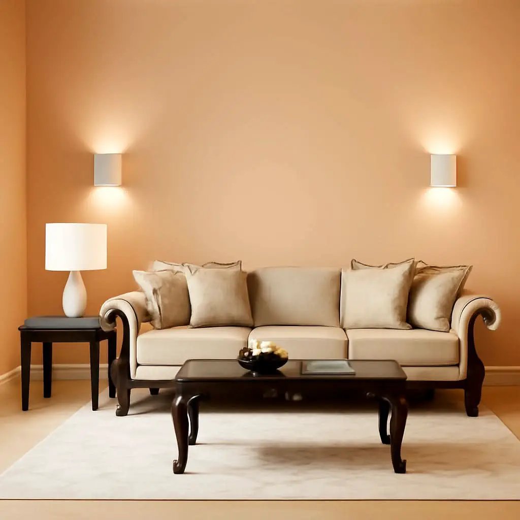 2 Piece Living Room Set Sofa and Loveseat in Beige Wheat from PriceLows™