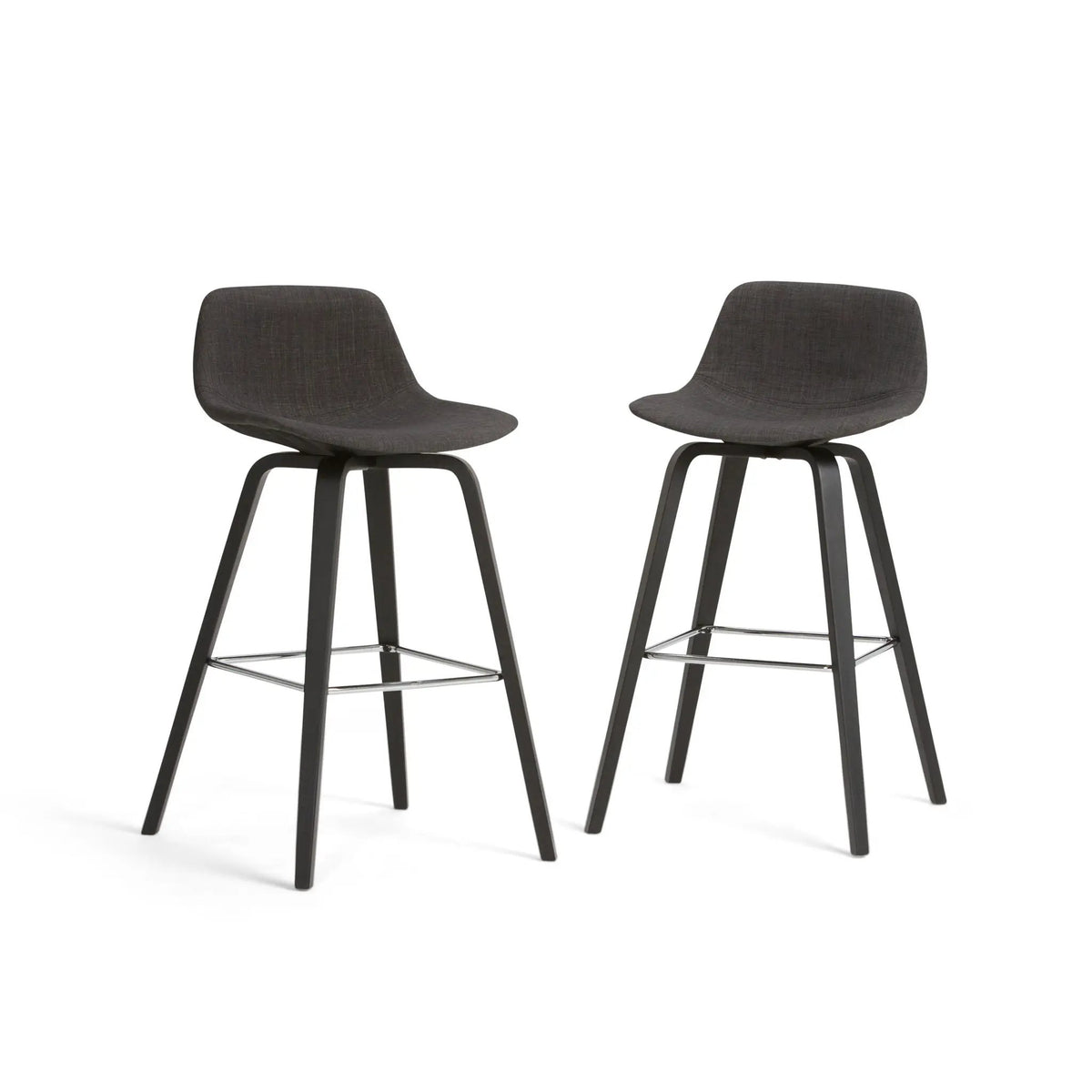 Randolph Bentwood Stools | Set Of 2 | Mid Century Modern Style | Counter And Bar Height