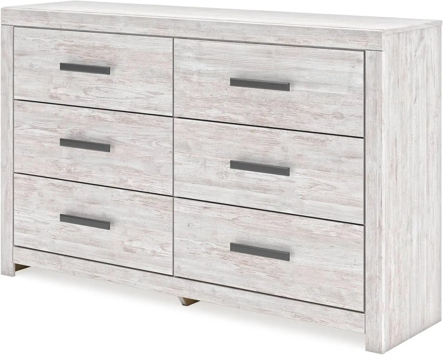 Cayboni Vintage 6 Drawer Dresser With Safety Stop White from PriceLows™