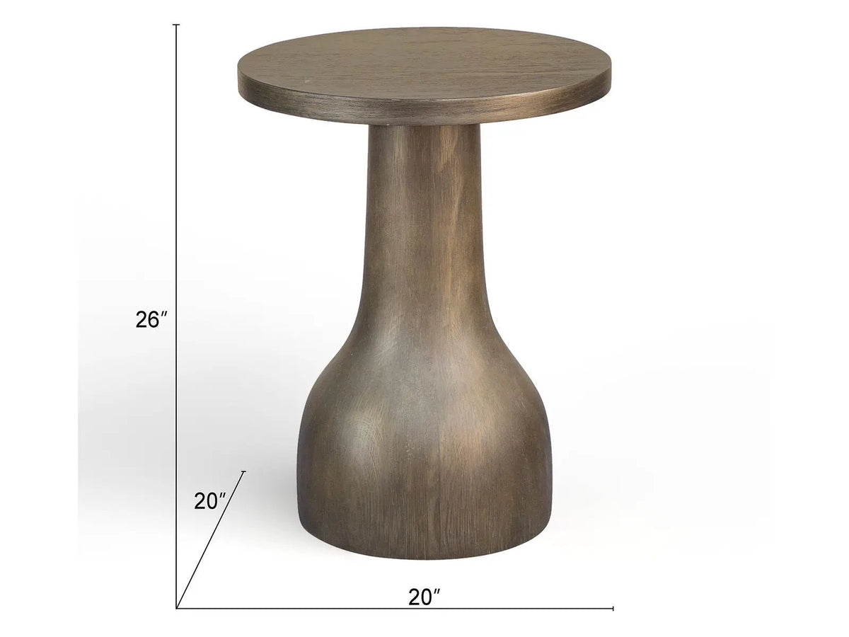 Bosley Round Table | 20 Inch Diameter | Urban Style | Living Room Or Entryway