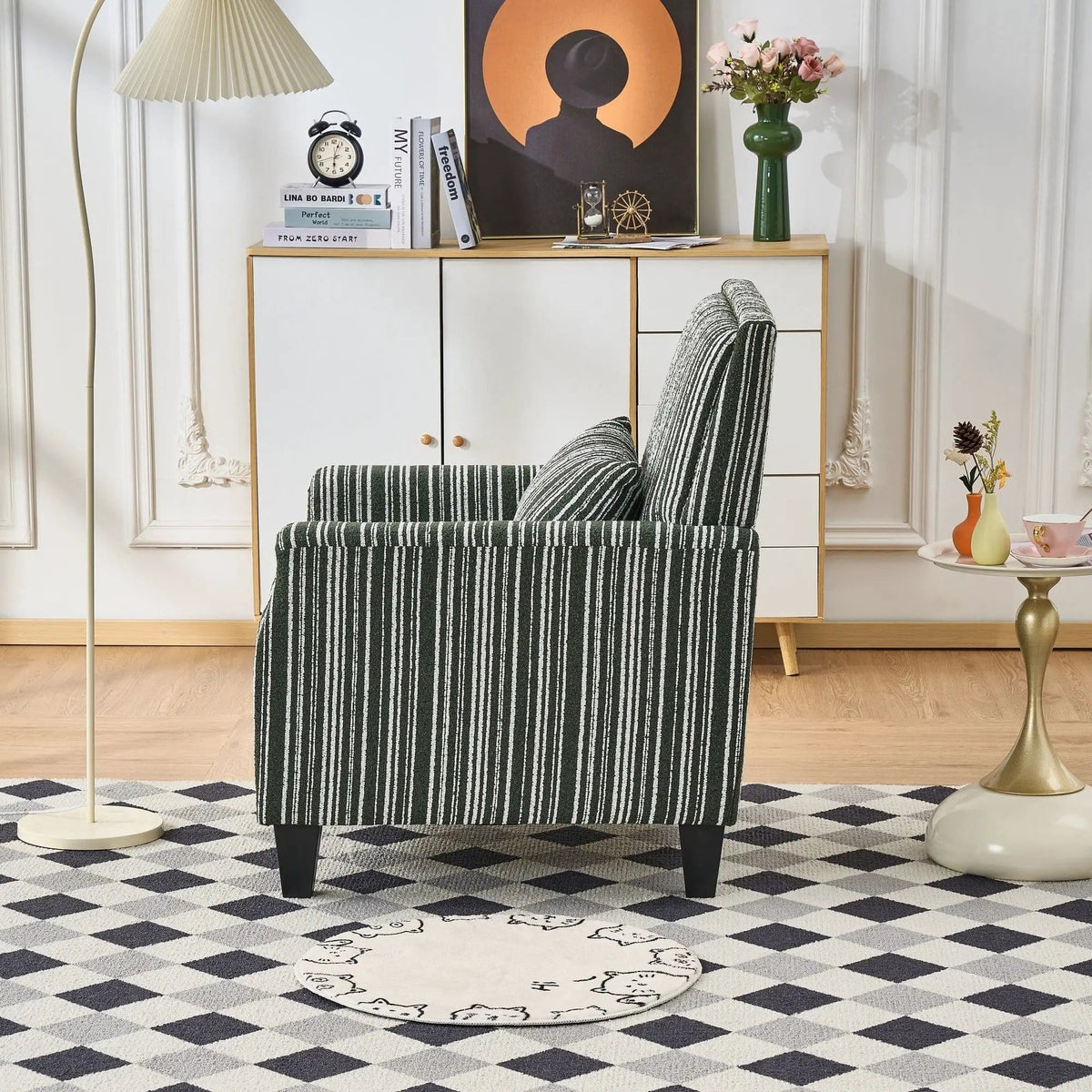 Comfy Armchair For Living Room | 3 Pieces | Solid Wood | Living Room