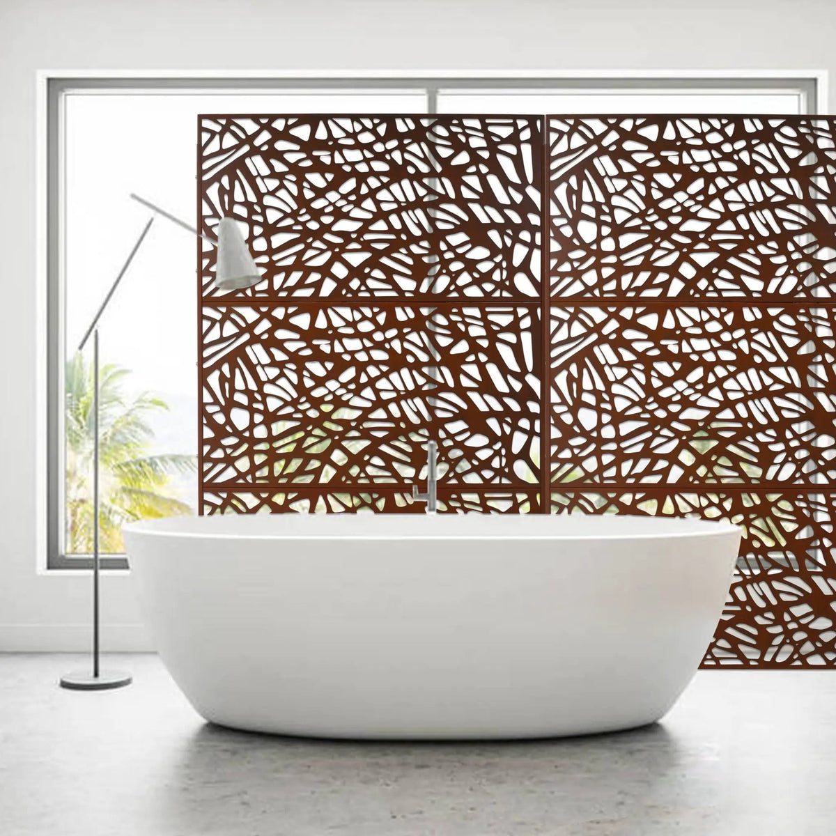Freestanding Privacy Screen | Decorative Panels | Indoor Outdoor Use