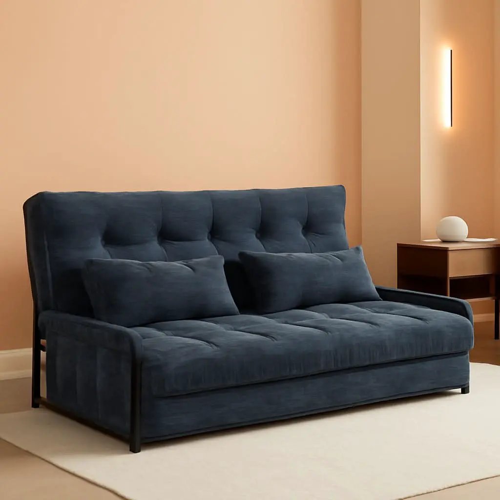 Dark Gray Adjustable Floor Sofa 5 Position Reclining Bed from PriceLows™