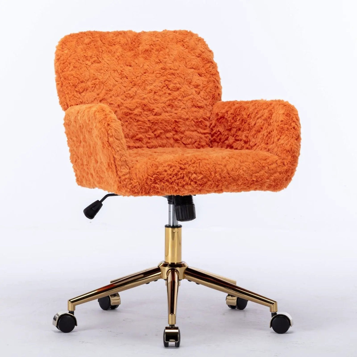 Office Chair | Adjustable Height | Reclining Faux Fur Seat | Large