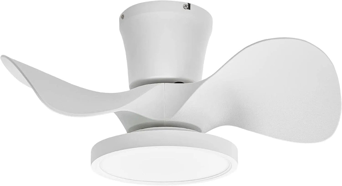 22 Inch Quiet Ceiling Fan With LED Light And Remote Control from PriceLows™