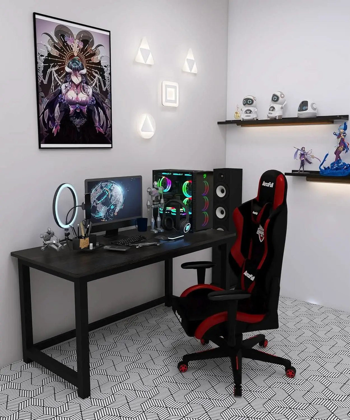 51 Inch Black Steel Computer Desk Heavy Duty 770 Lb from PriceLows™