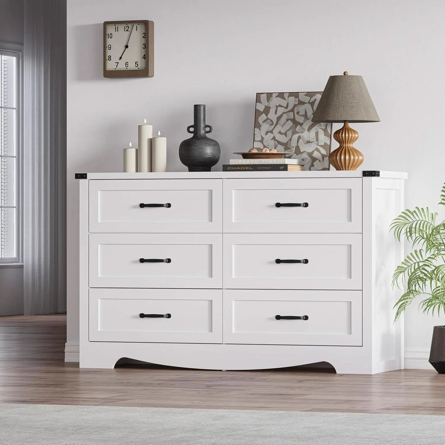 Six Drawer Dresser FortySevenInch Television Console from PriceLows™