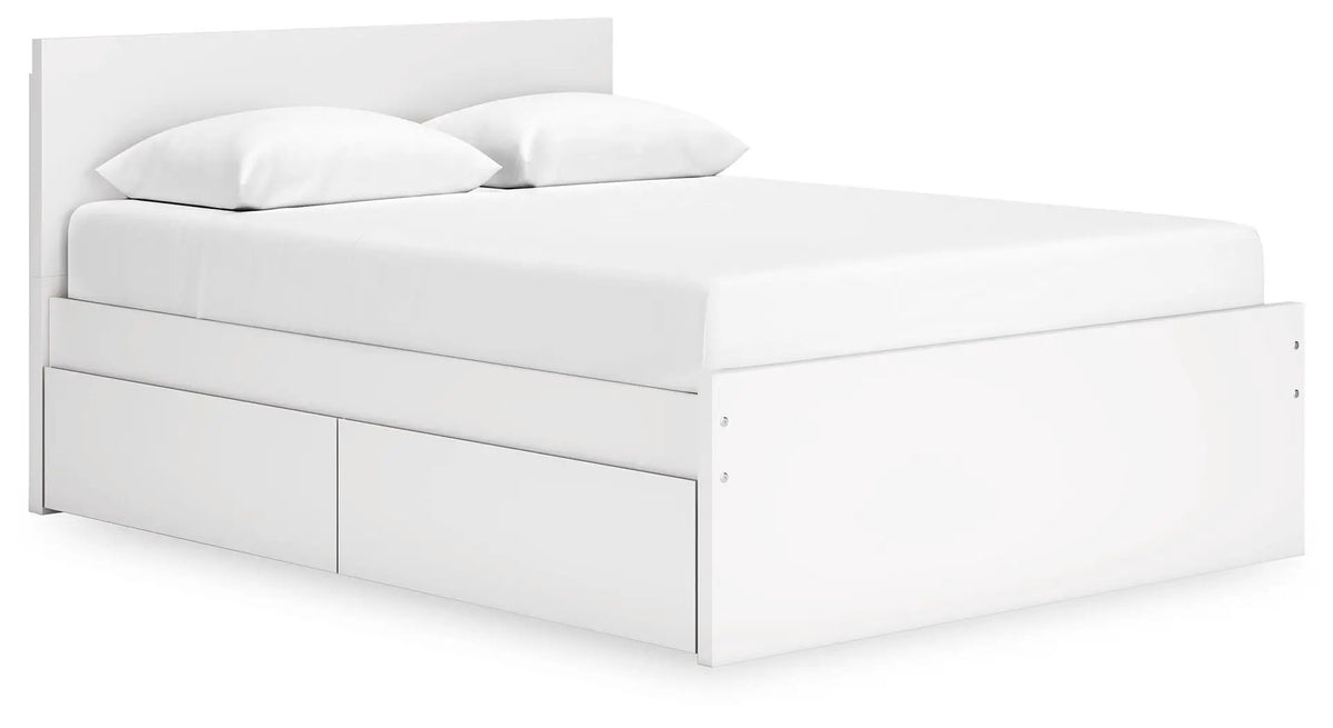 Onita Panel Platform Bed | Minimal Design | Ultra-Clean Lines | Easy-Elegant Solid Finish