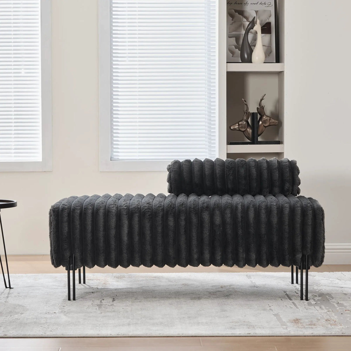 Mini Loveseat | Adjustable Backrest | Soft Upholstery | Sleek Elegant Design