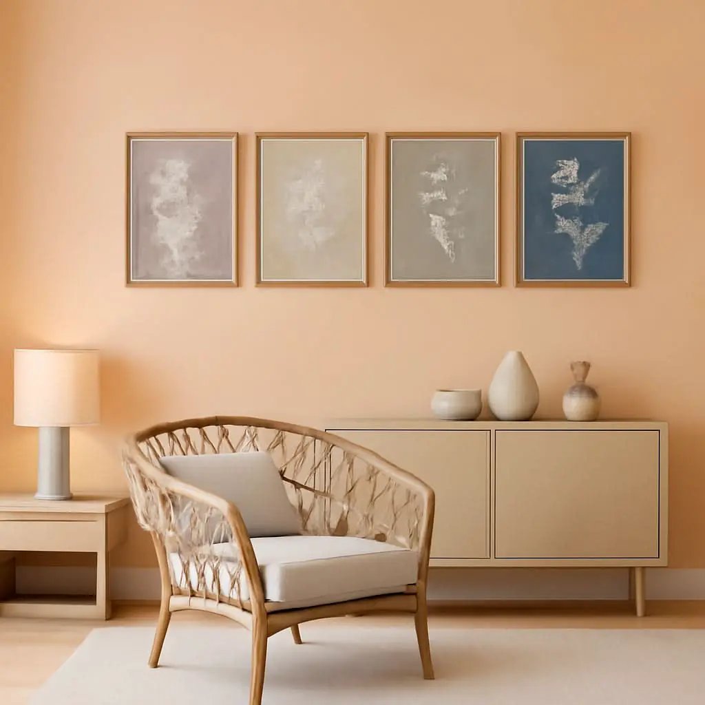 Framed Botanical Wall Art Set Of 4 With Walnut 10x10 Frames from PriceLows™