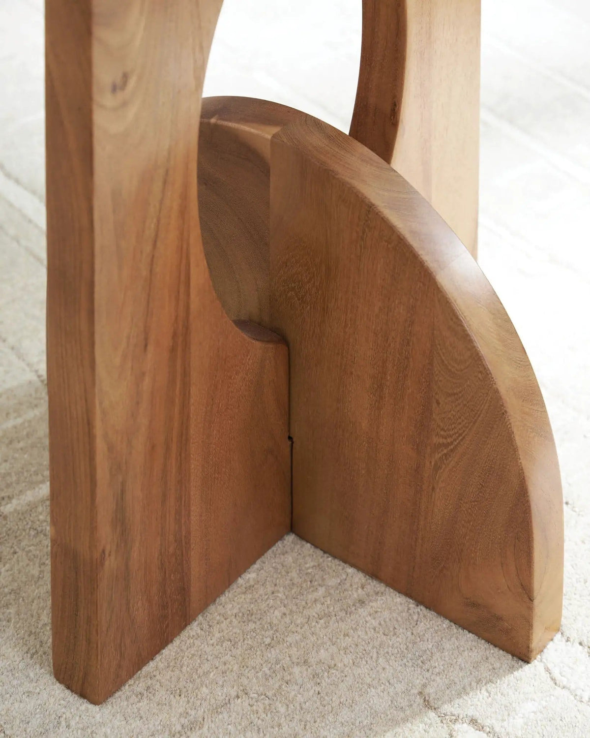 Hollbourne Accent Table | 19.75 x 19.75 x 23.38 in | Acacia Wood | Brown
