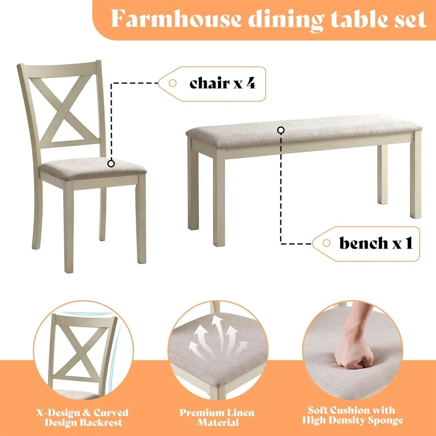 71 Inch Premium Solid Wood Dining Table Walnut Finish from PriceLows™