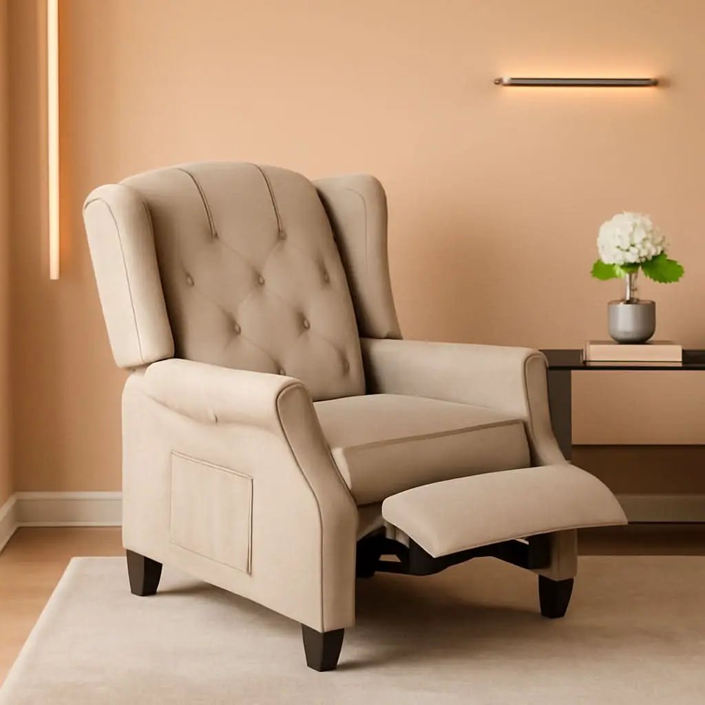 Wingback Recliner Chair With Massage And Heat For Living Room from PriceLows™