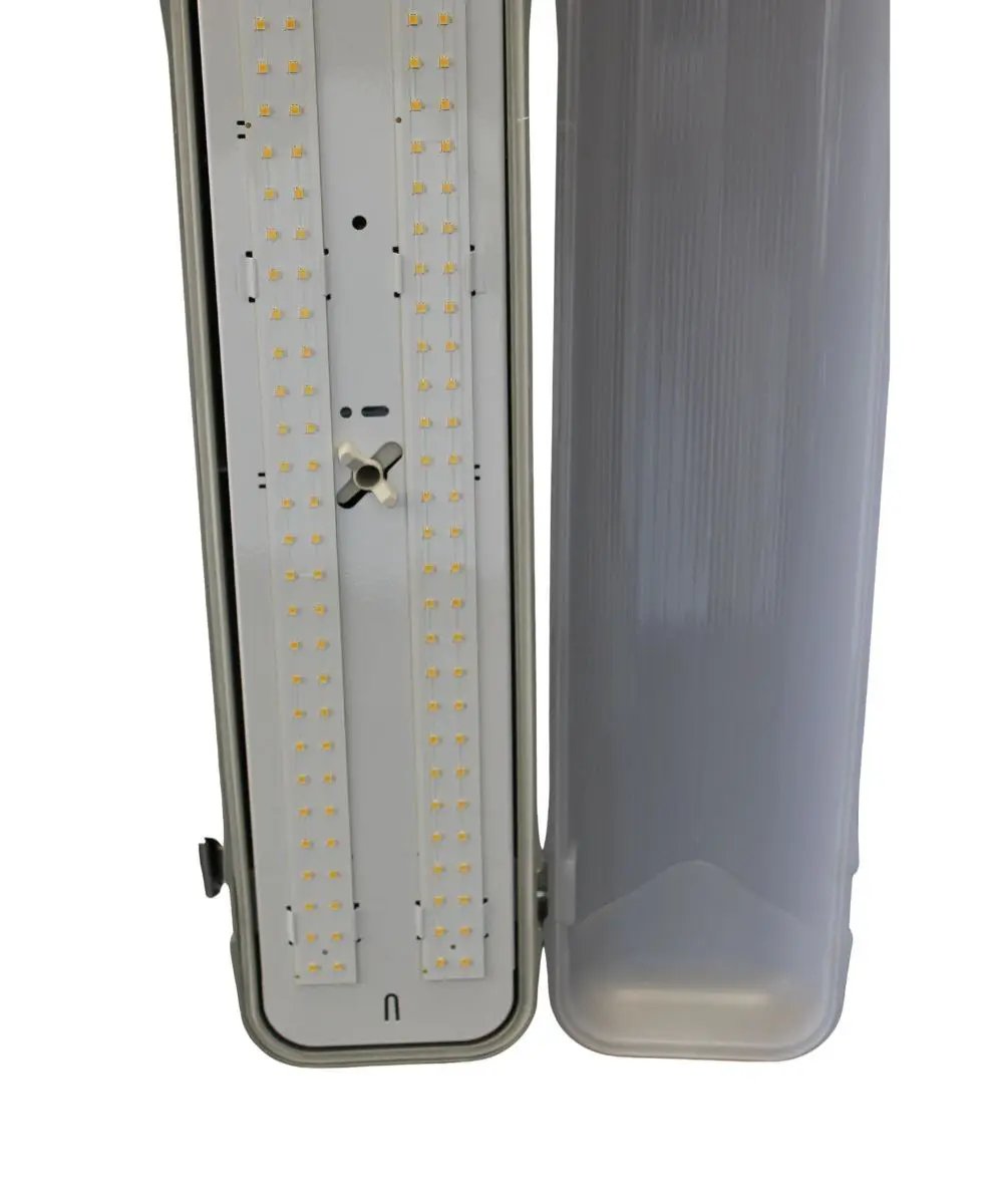 Linear Vapor Tight LED Light | 50 Inch Wide | Integrated Low Profile | 6 Pack