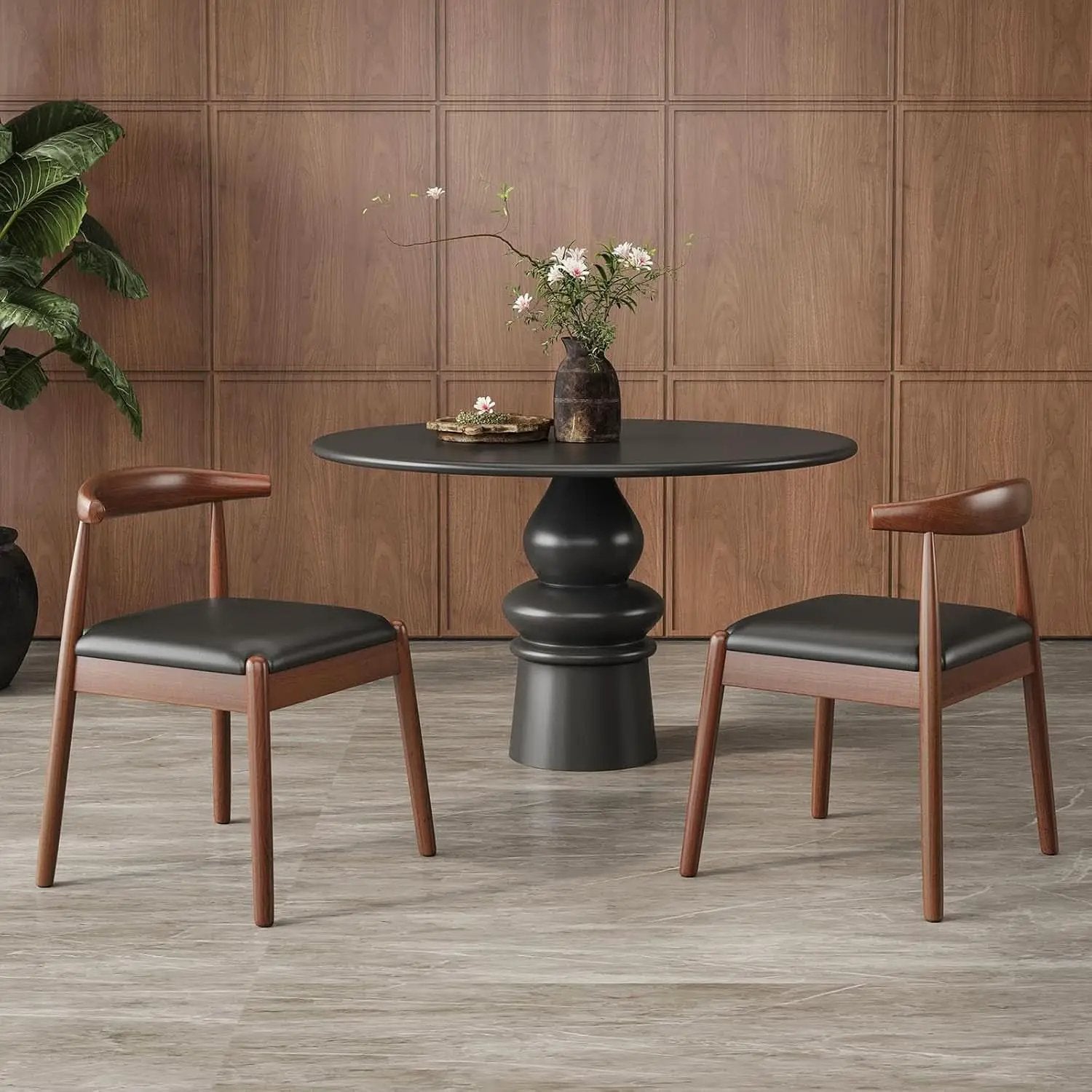 Midcentury Dining Chairs With Durable Premium Rope from PriceLows™
