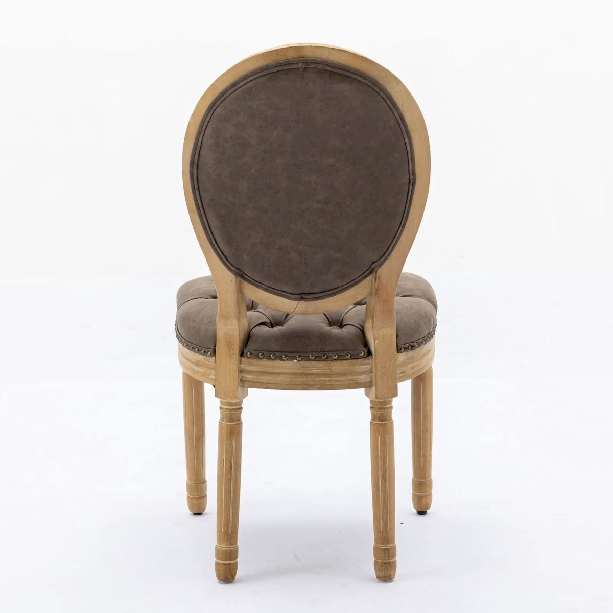 French Style Dining Chairs | Solid Wood Frame | Antique Painting | Hand-Pulled Buckle Decoration