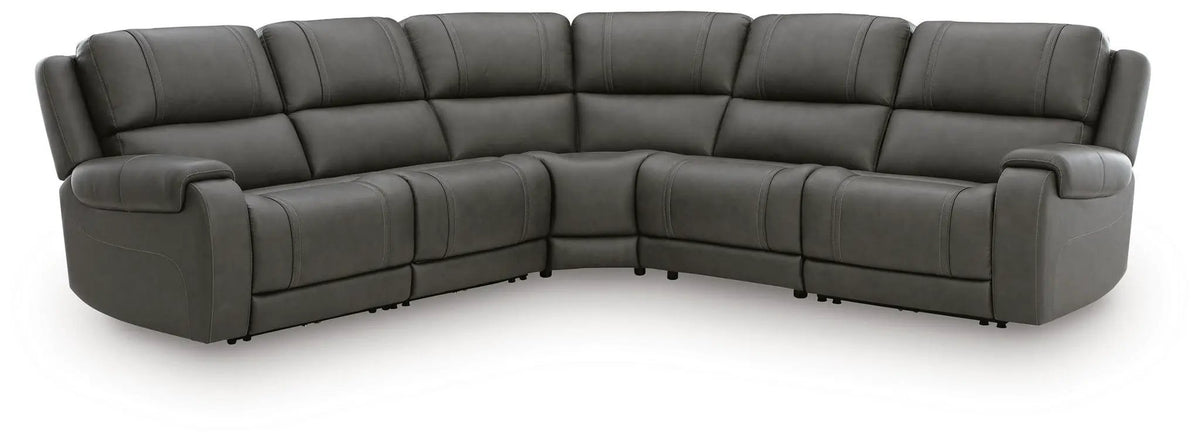 Power Reclining Sectional | USB Charging | Adjustable Headrests | Mocha