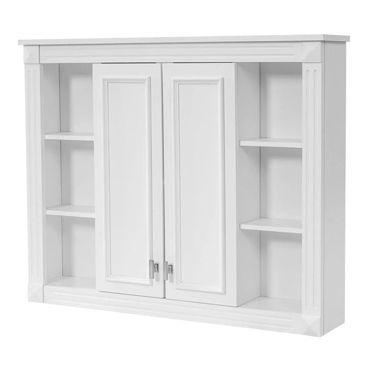 Wall Mounted Medicine Cabinet | Soft Closing Hinges | Adjustable Shelf | White