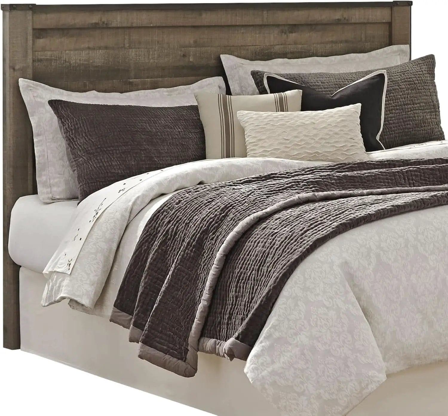Rustic King Headboard with Charming Plank Details from PriceLows™