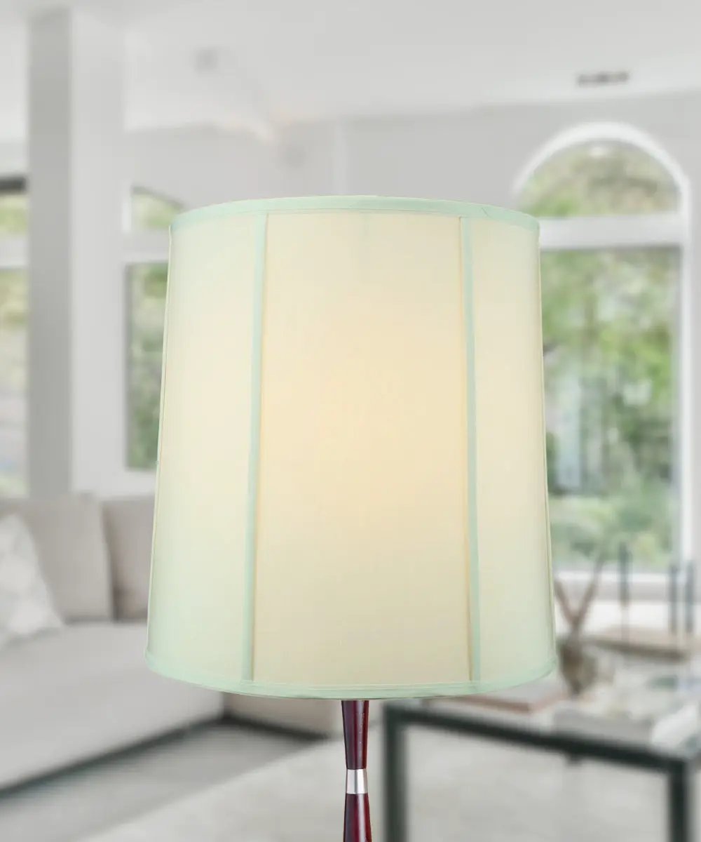 Drum Lampshade | Shantung Fabric | Heavy Metal Frame | 16x18x19
