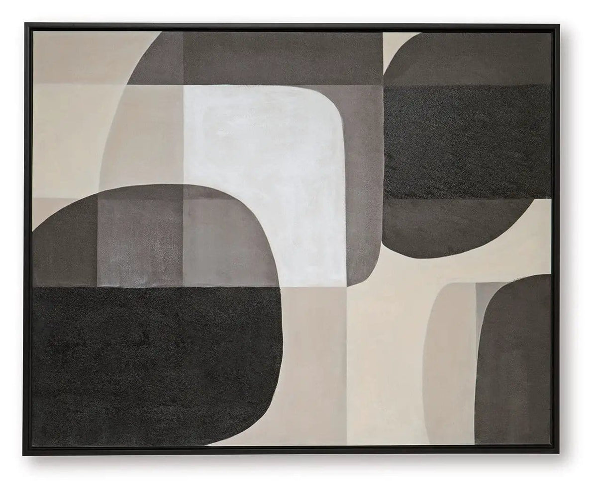 Kesleigh Wall Art | 40 x 1.63 x 50 in | Home Furniture | Black / White