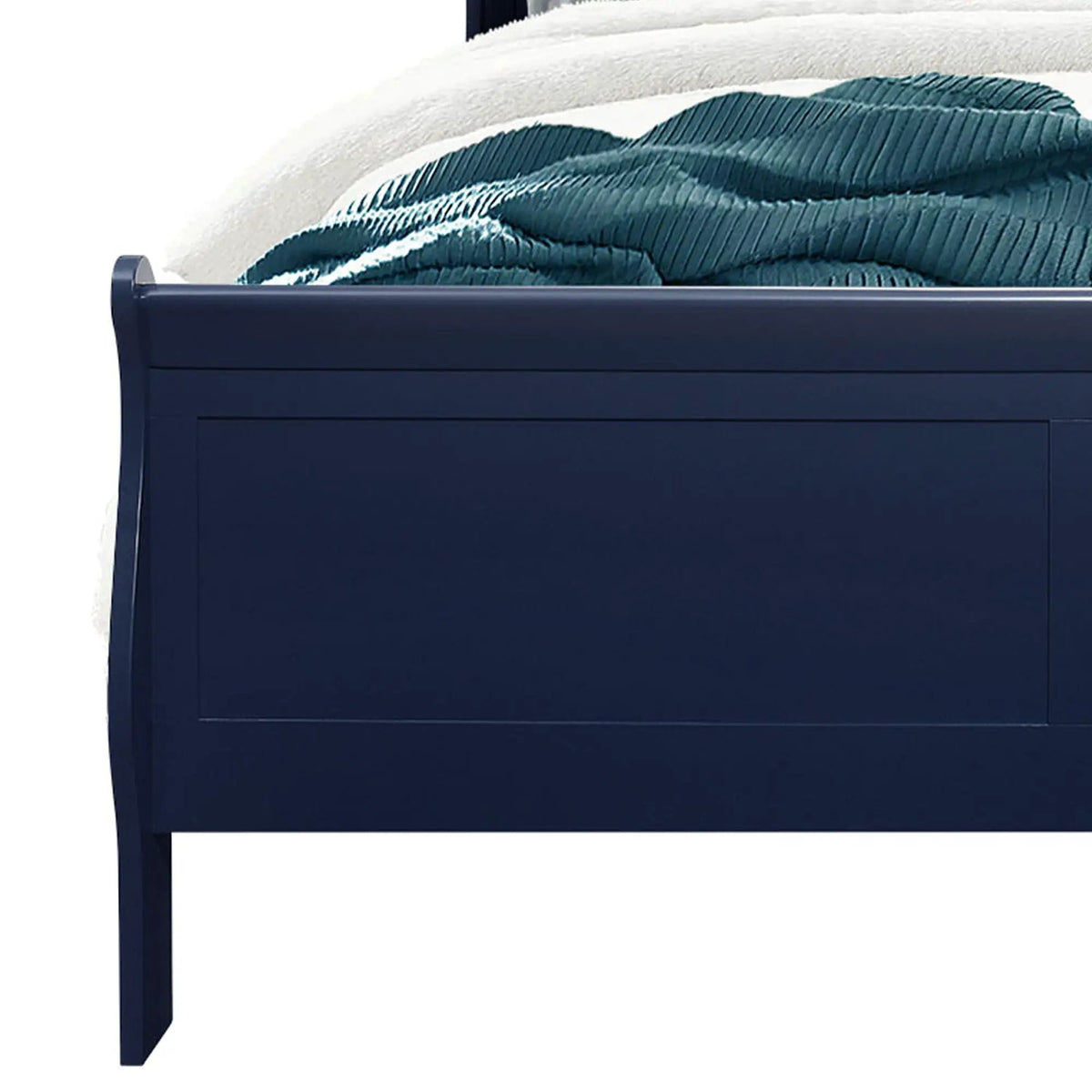Charlston Sleigh Bed | Integrated LED Lighting | Modern Sleigh Design | 84.5 Inch Length