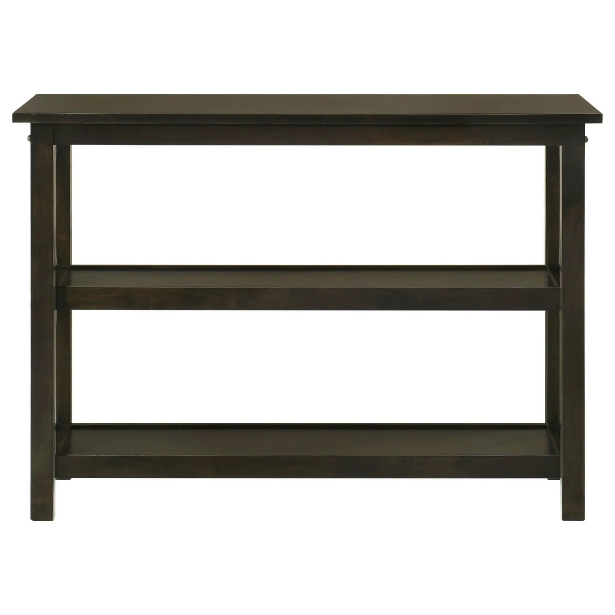 Rachelle 2-shelf Wood Entryway Console Table Deep Merlot | 42 x 17.25 x 30 in | Wood | Living Room