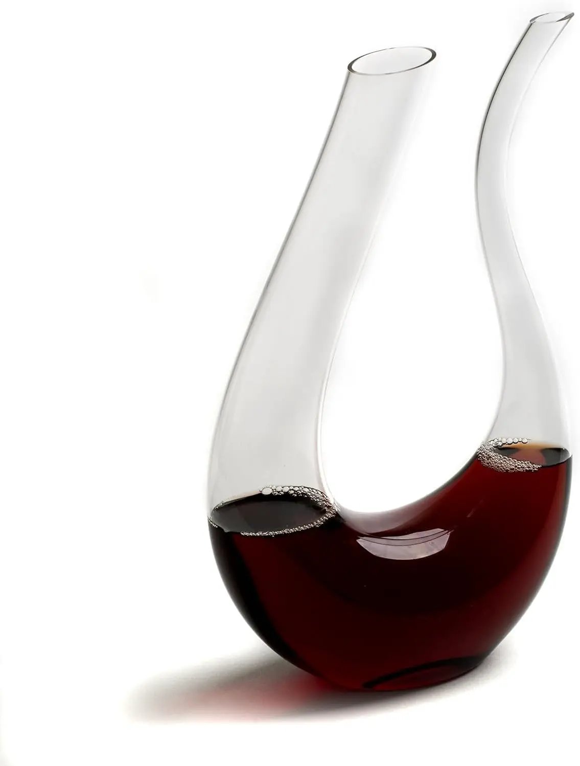 U-Shaped Glass Wine & Aerator- Amadeo Unique Curved Wine Decanters - 25 OZ from PriceLows™