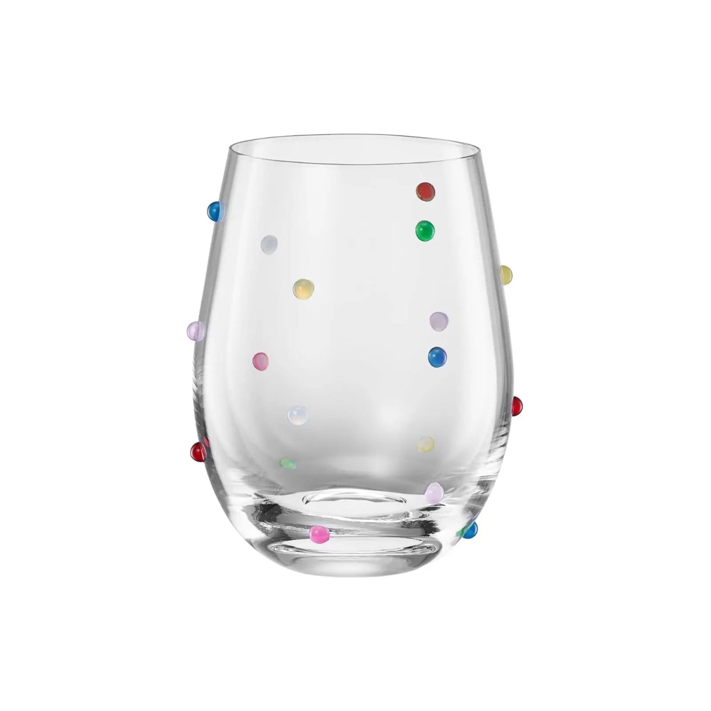 Khen Confetti Stemless Wine - Set of 2 from PriceLows™