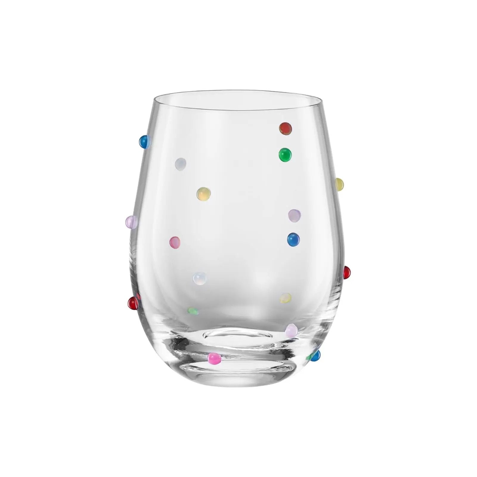 Khen Confetti Stemless Wine - Set of 2 from PriceLows™
