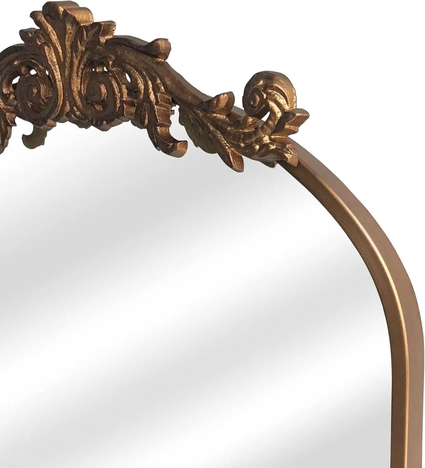 Antique Gold Baroque Arched Wall Mirror 19x27 Decor from PriceLows™