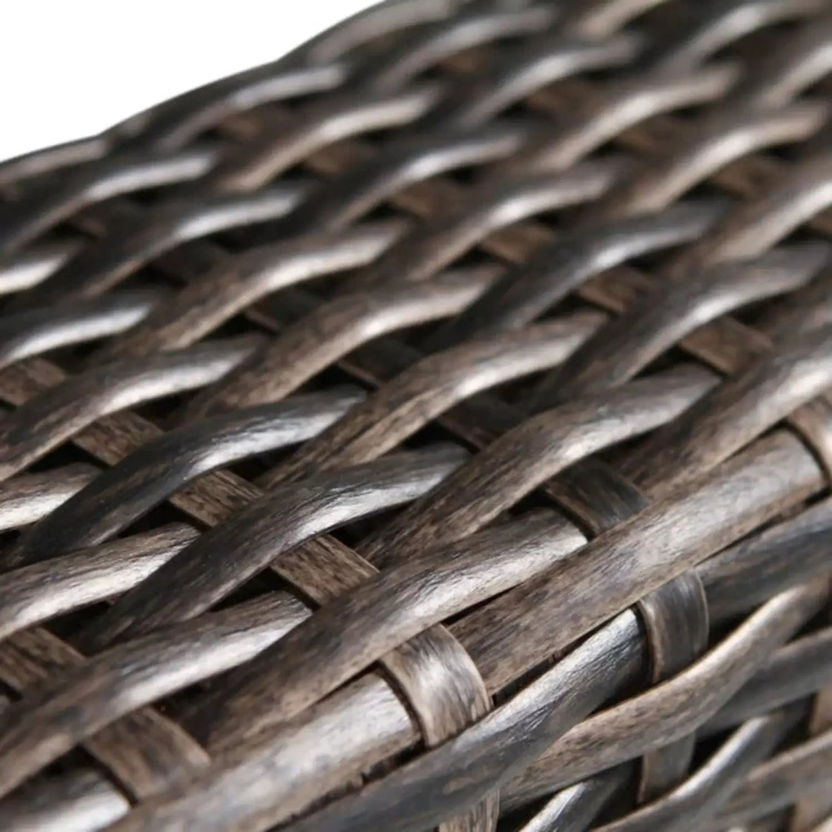 Minnesota Armless Patio Chairs | Set Of 2 | HDPE Wicker Frame | Fully Assembled