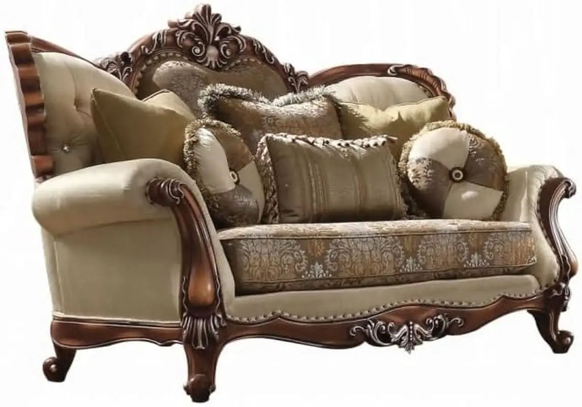 4 Piece Traditional Living Room Set With 91In Sofa Loveseat Chair Coffee Table from PriceLows™