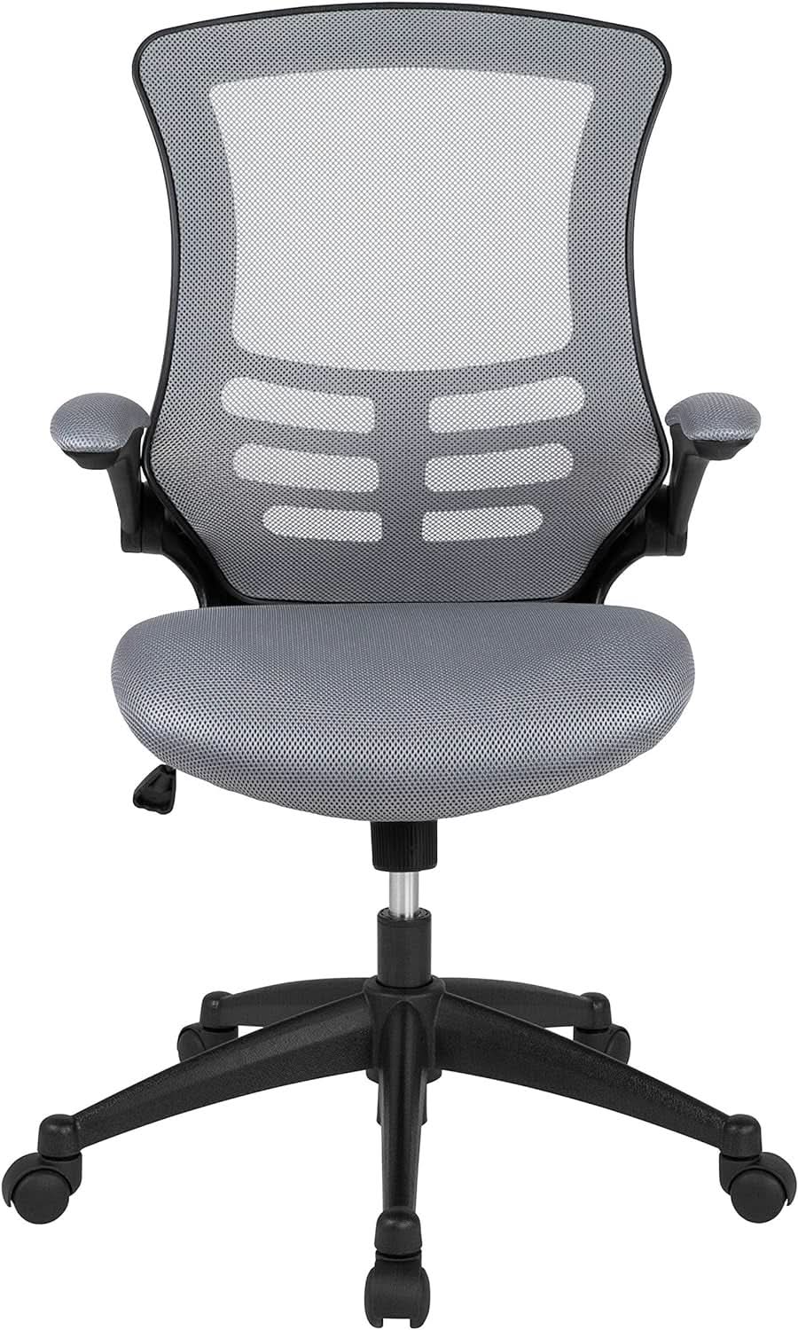 Kelista Dark Gray Mesh Mid Back Office Chair For Desk from PriceLows™