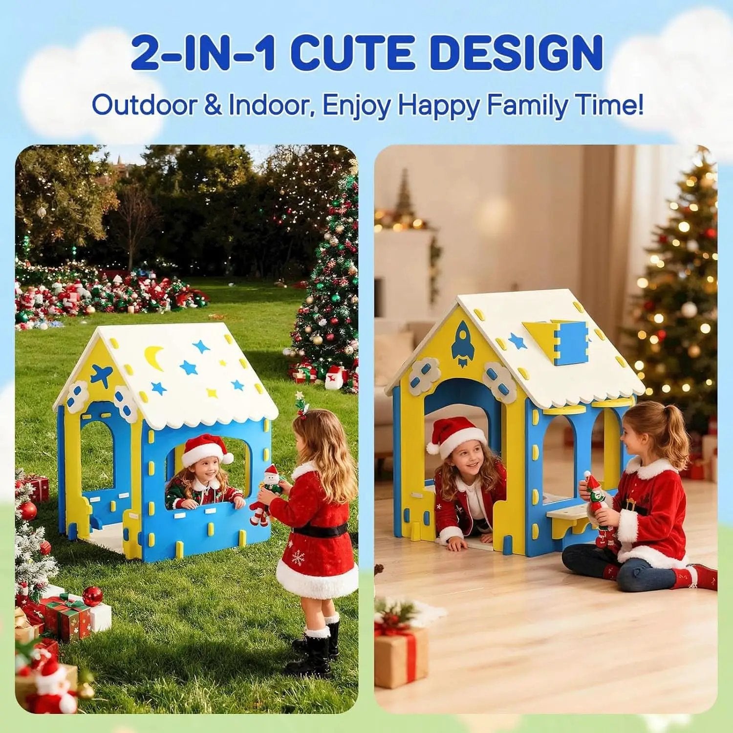 EVA Kids Indoor Playhouse Colorful Educational Fort from PriceLows™
