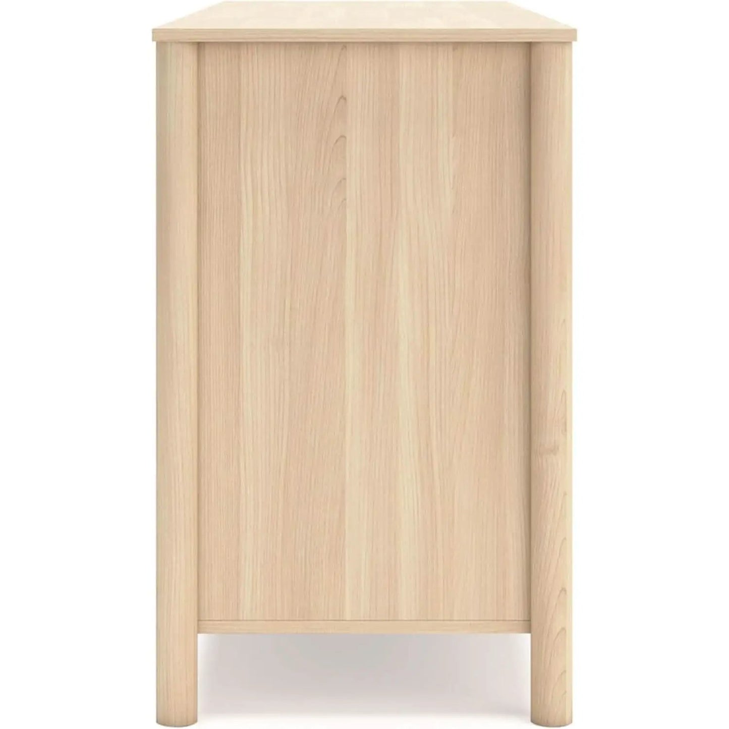Light Brown Six Drawer Dresser For Bedroom Storage from PriceLows™