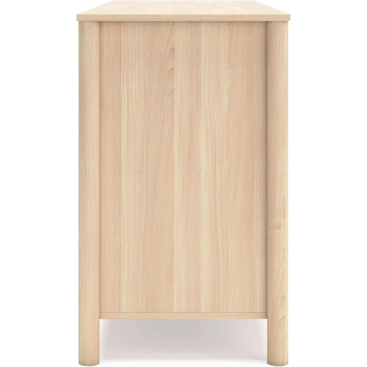 Light Brown Six Drawer Dresser For Bedroom Storage from PriceLows™