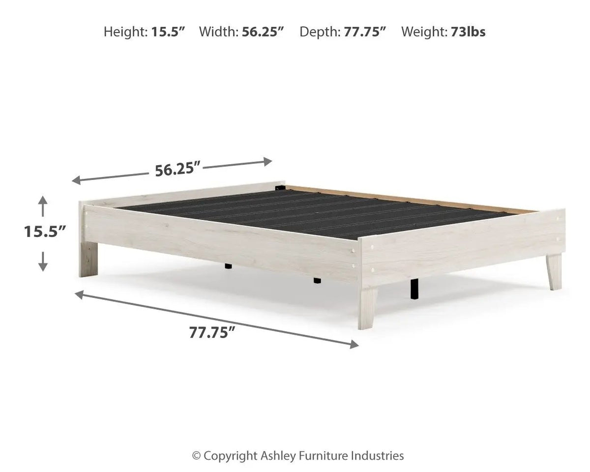 Socalle Platform Bed | Space-Saving Design | Clean-Lined Profile | Contemporary Style