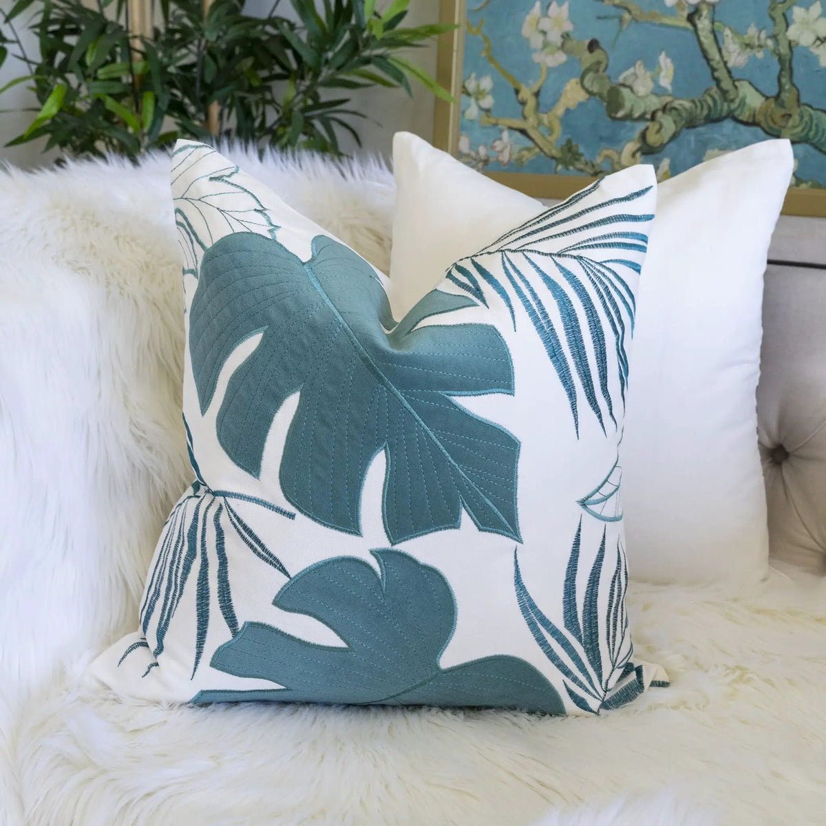 Autumn Leaf Accent Pillow | 20X20 Inches | Hidden Zipper | Optional Insert