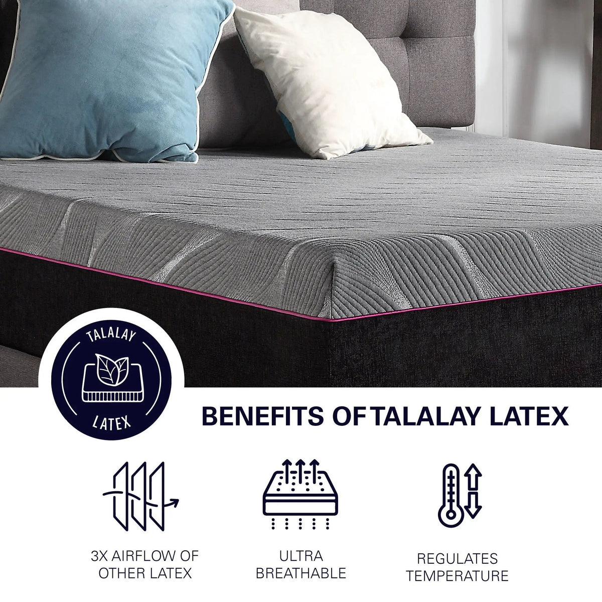 Latex Foam Mattress | 11 Inch | Cooling Copper | Queen King