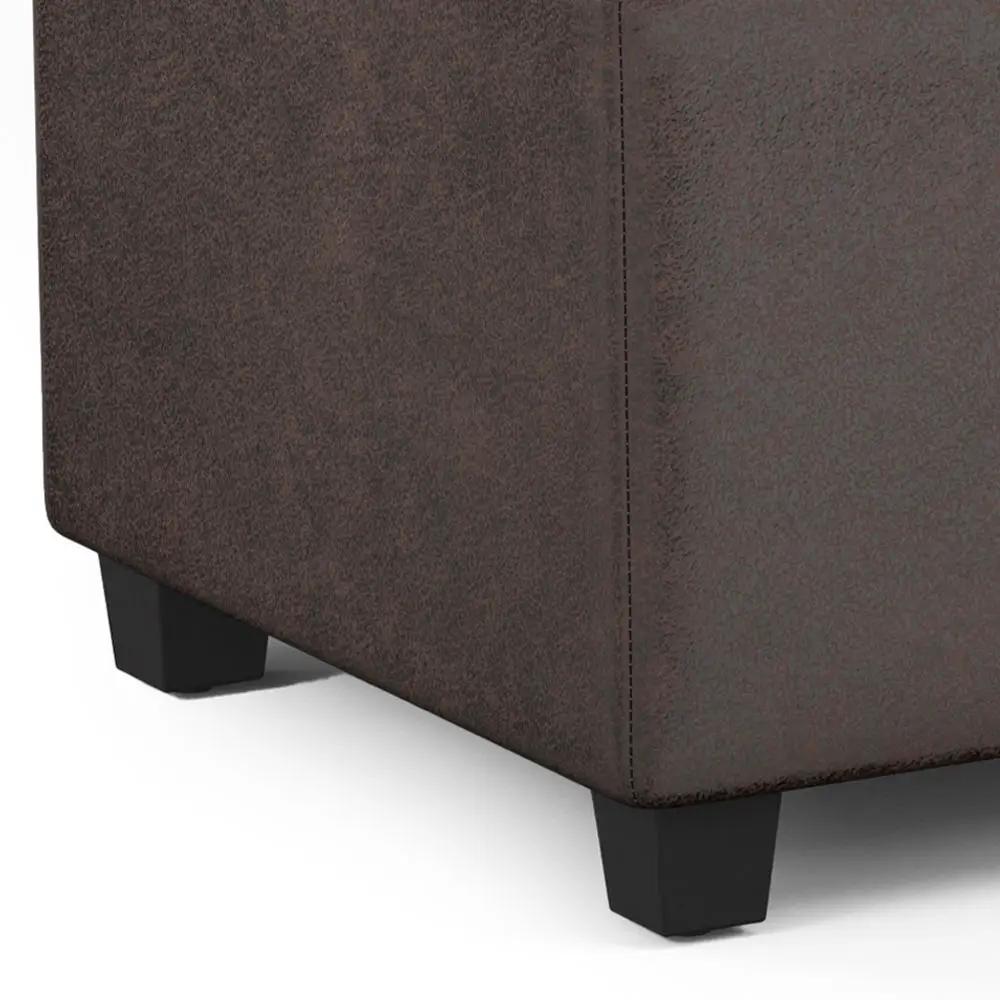Storage Ottoman Bench | Solid Wood Frame | High Density Foam