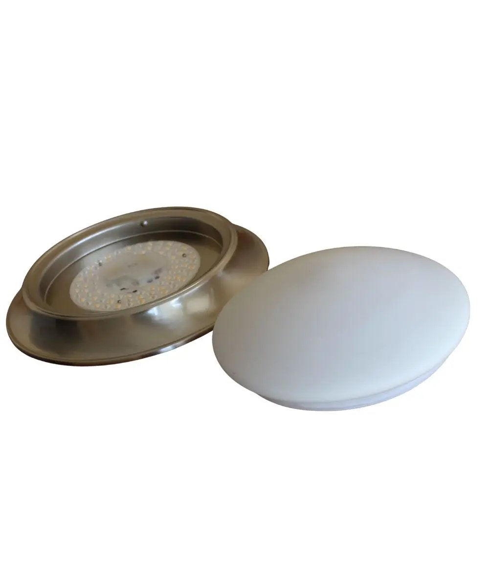 LED Flush Mount Ceiling Light | 13 Inch Round | Brushed Nickel | 6 Pack