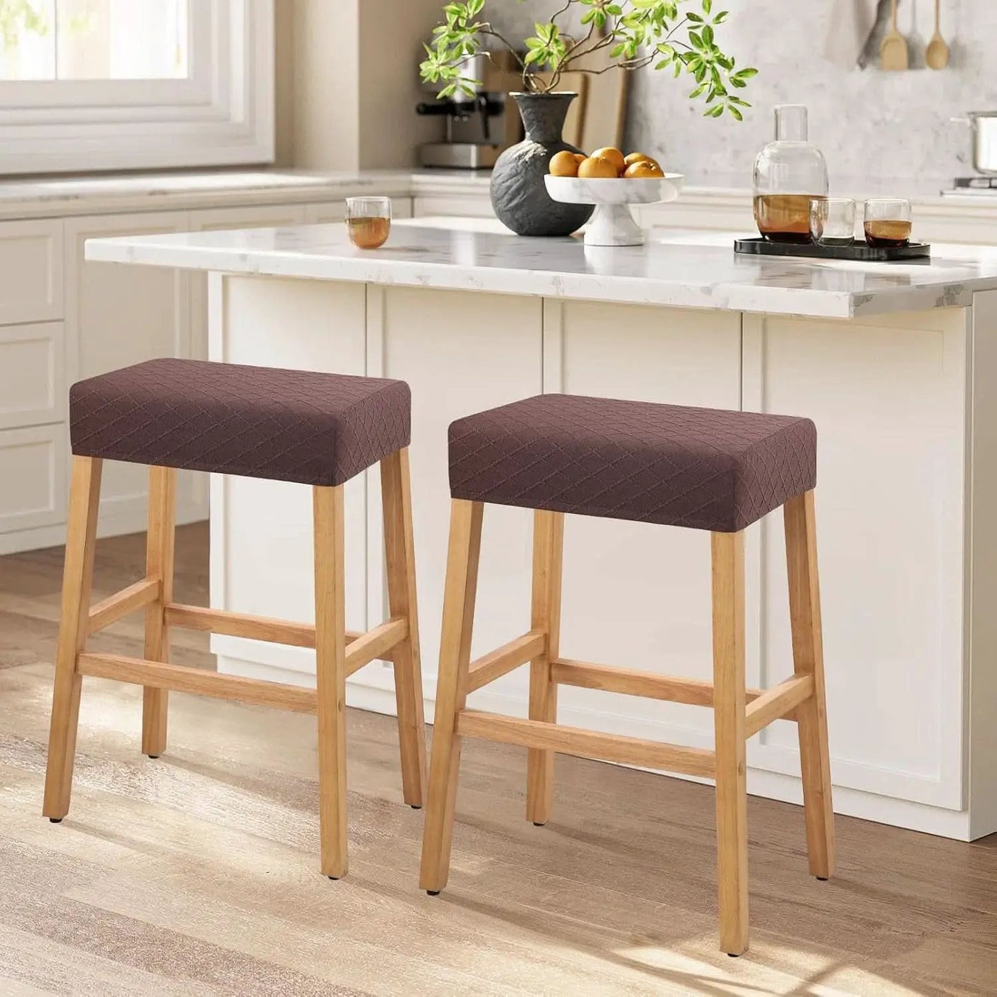 Rectangular Waterproof Stretch Bar Stool Covers 2 Pack from PriceLows™