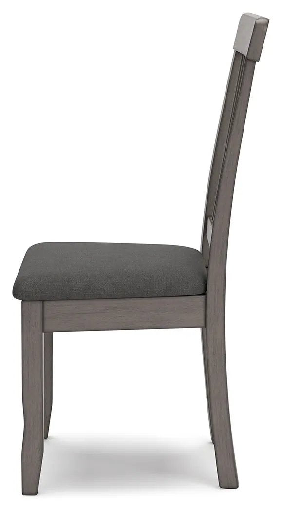 Shullden Dining Room Side Chairs | Set Of 2 | Gray | 18.38 Inch Seat Height