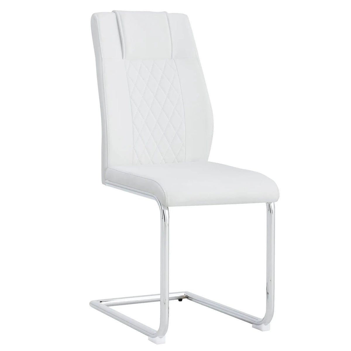 Modern Dining Chairs | Padded Seat | Metal Legs | Anti-Slip Footpads