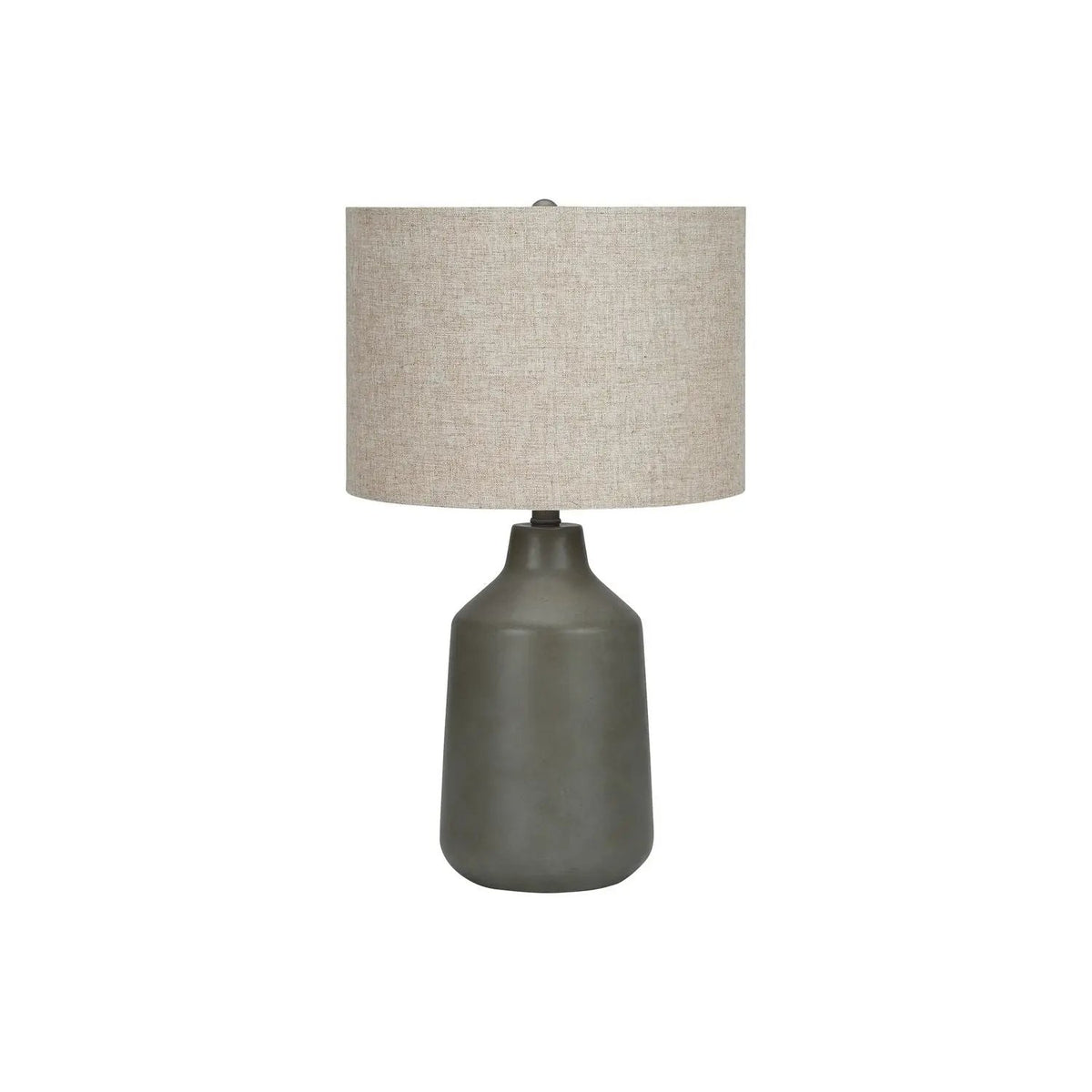 Concrete Table Lamp | Vintage Contemporary Design | 24 Inch Height | 3-Way Rotary Switch