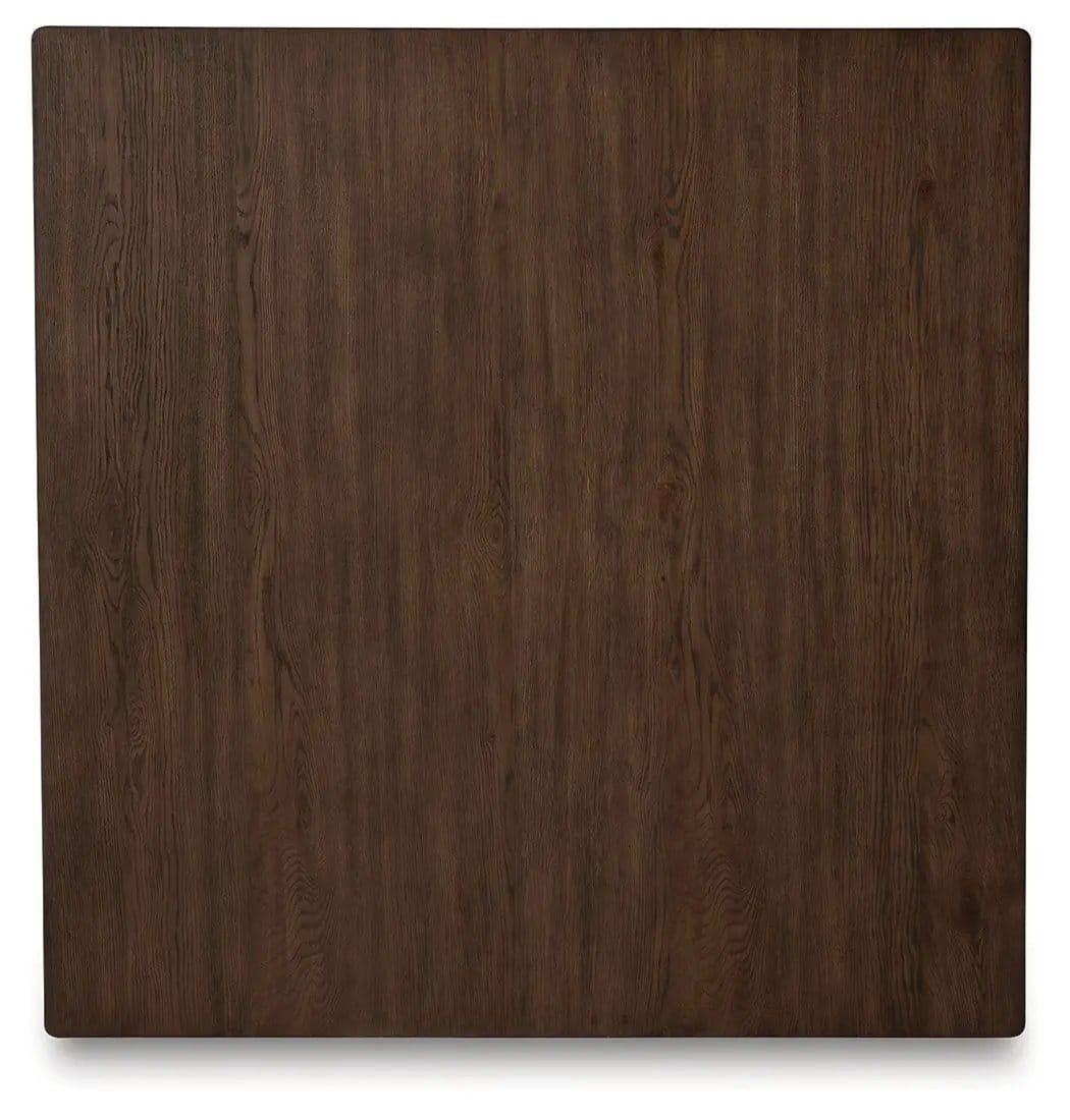 Hannodream Square Cocktail Table | 47.75 x 47.75 x 18.75 in | Oak Veneer & Mdf | Warm Brown
