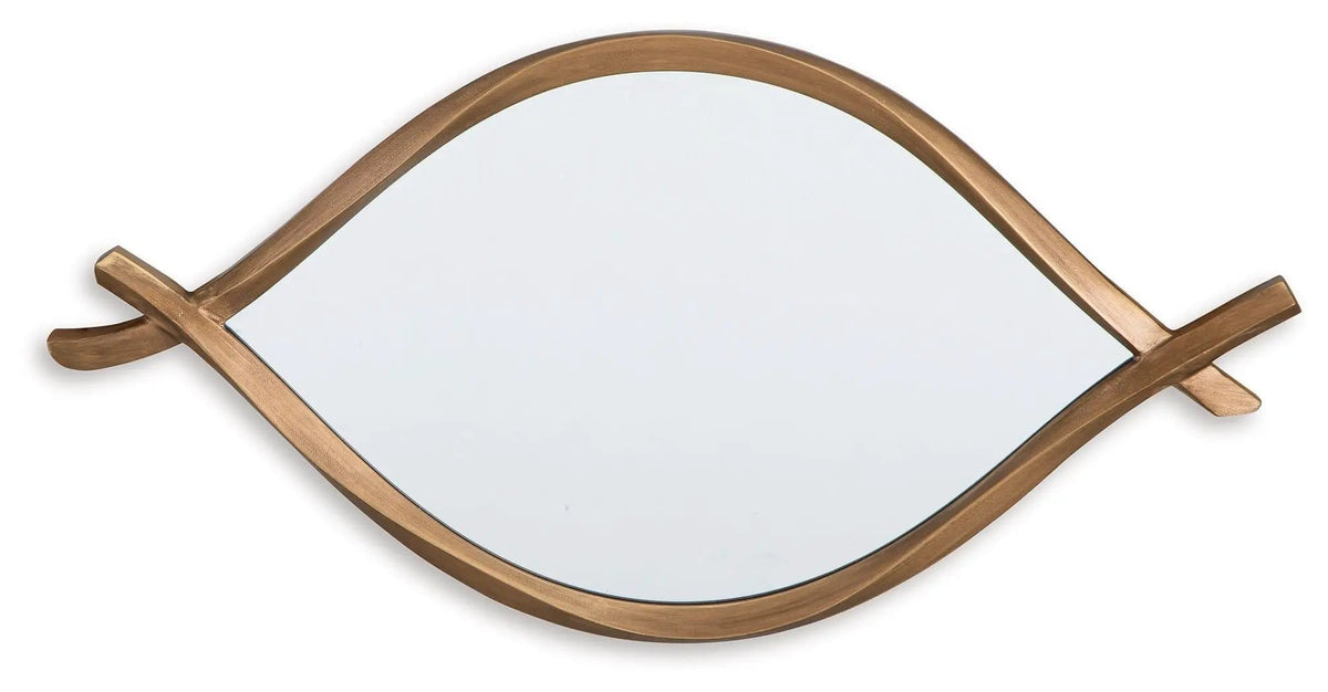 Bartner Accent Mirror | 18 x 1.25 x 36 in | Metal | Antique Gold Finish