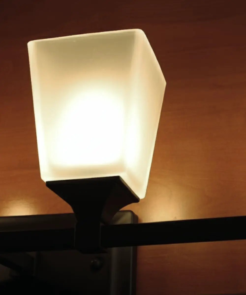 LED Vanity Light | 4 Glass Shades | Oil Rubbed Bronze | 27 Width